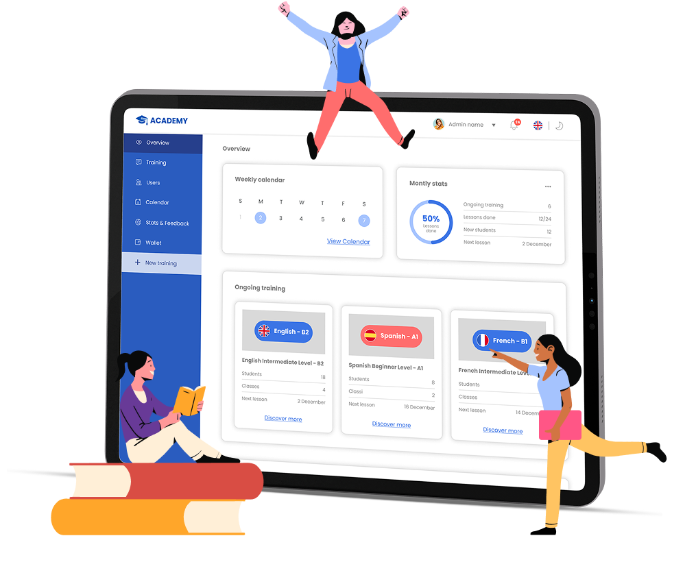 platform for language schools